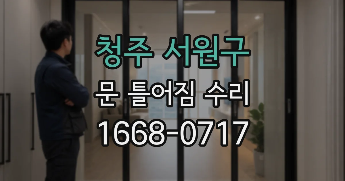 청주 서원구 문 틀어짐 수리