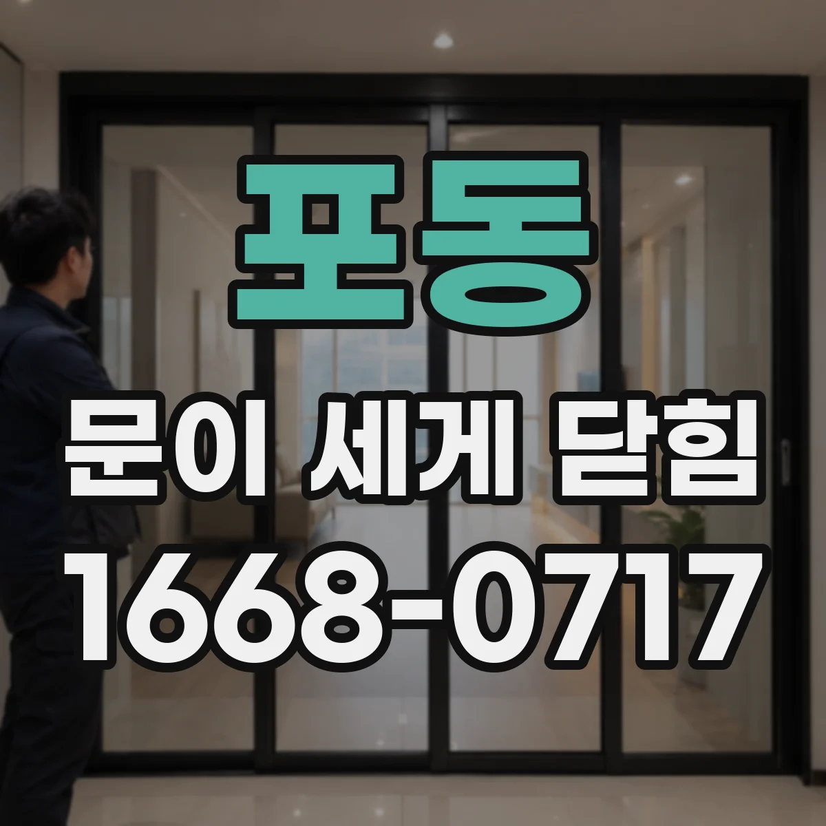 포동 문이 세게 닫힘
