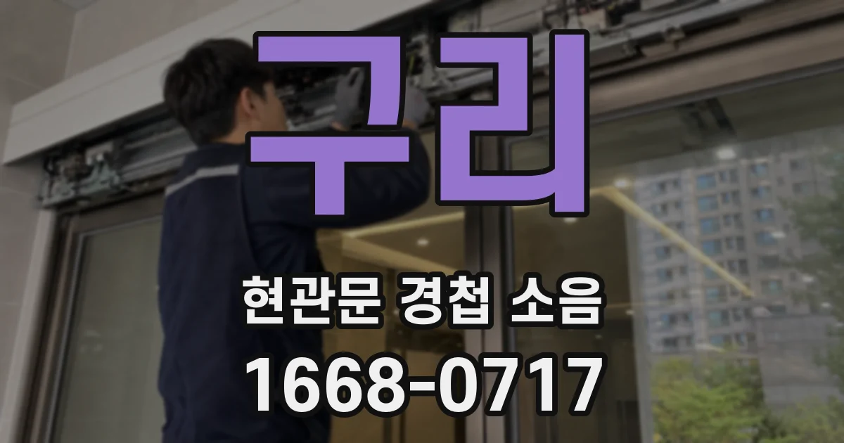 구리 현관문 경첩 소음