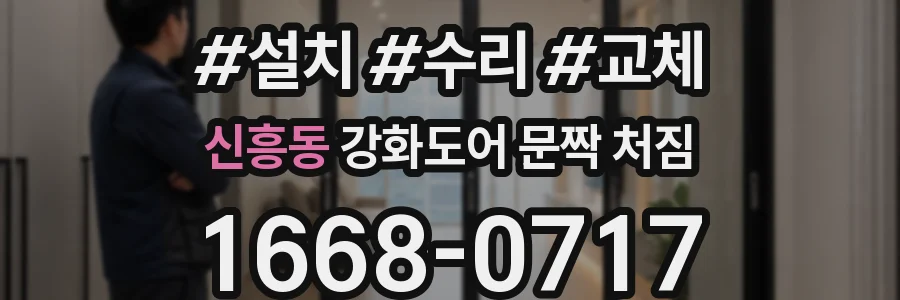 신흥동 강화도어 문짝 처짐