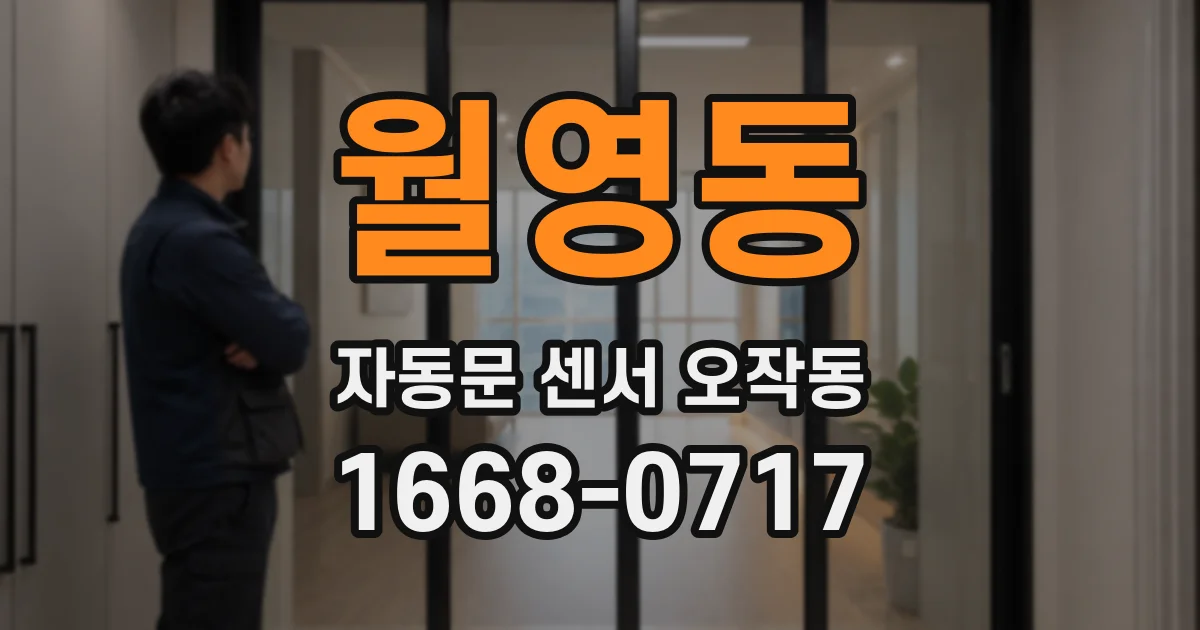 월영동 자동문 센서 오작동