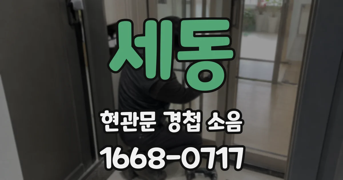 세동 현관문 경첩 소음