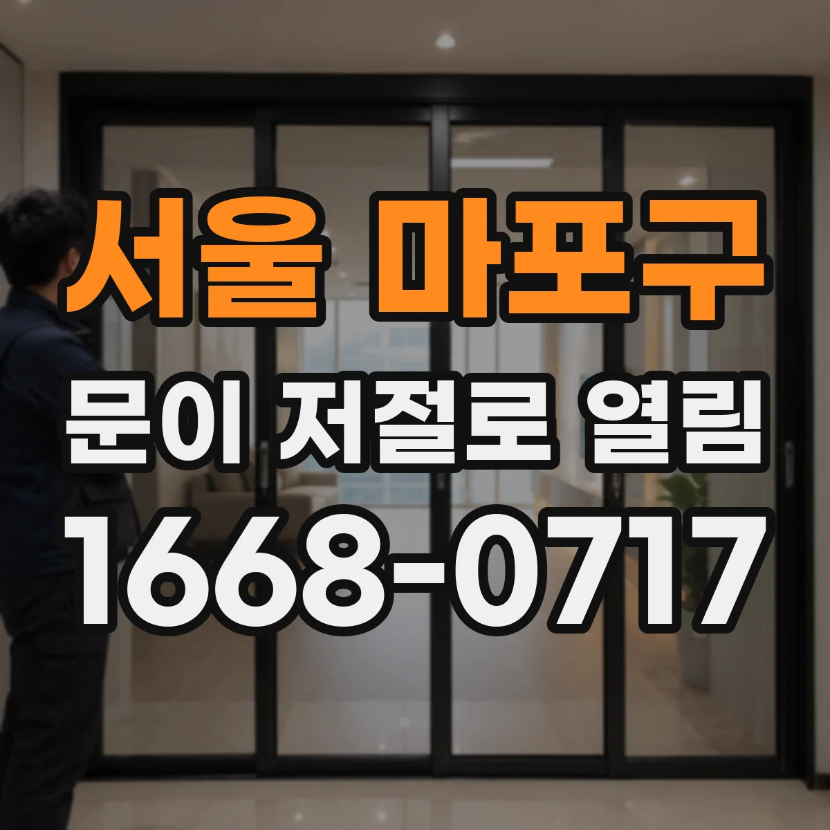 서울 마포구 문이 저절로 열림
