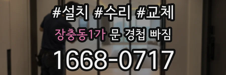 장충동1가 문 경첩 빠짐
