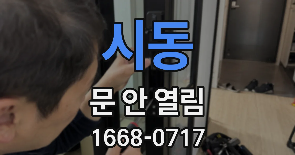 시동 문 안 열림