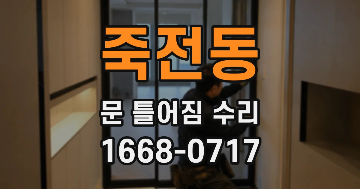 죽전동 문 틀어짐 수리