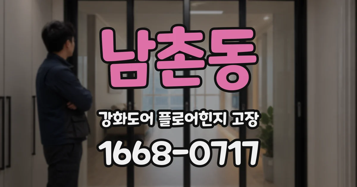 남촌동 강화도어 플로어힌지 고장