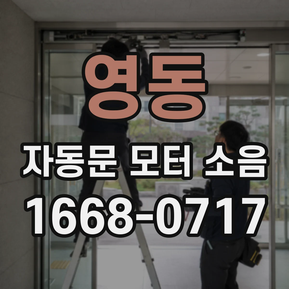 영동 자동문 모터 소음