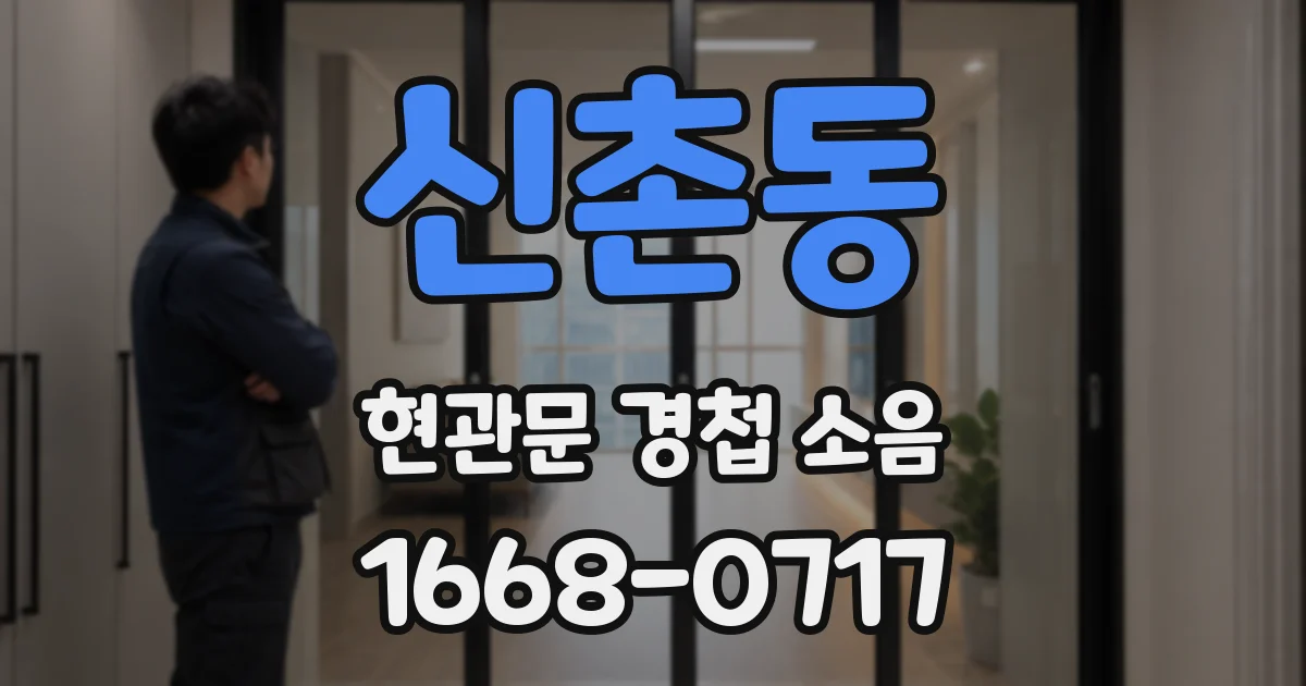 신촌동 현관문 경첩 소음