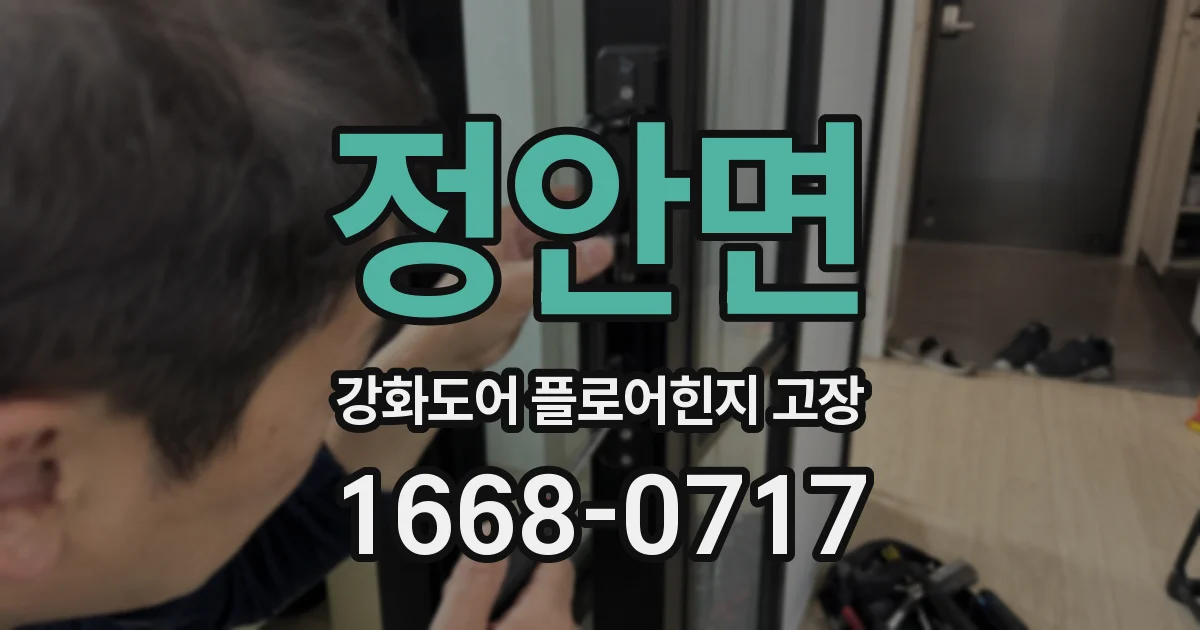 정안면 강화도어 플로어힌지 고장
