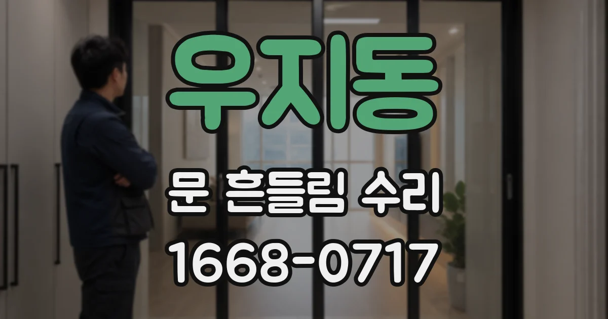 우지동 문 흔들림 수리
