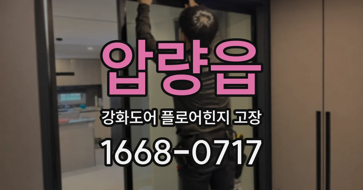 압량읍 강화도어 플로어힌지 고장
