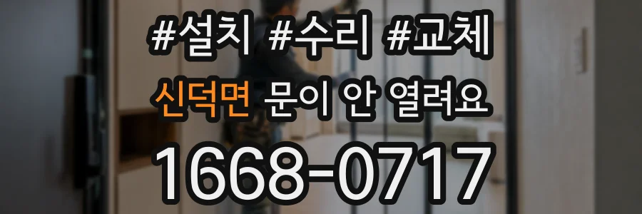 신덕면 문이 안 열려요