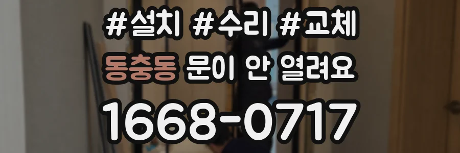 동충동 문이 안 열려요