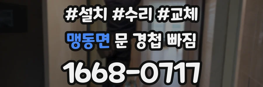 맹동면 문 경첩 빠짐
