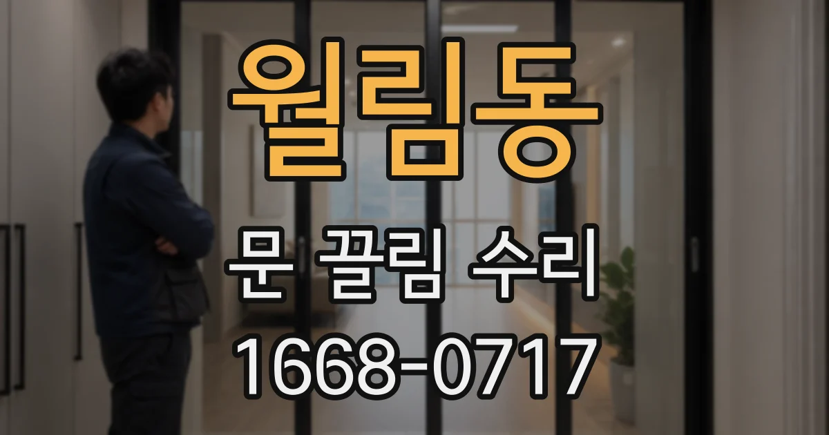 월림동 문 끌림 수리