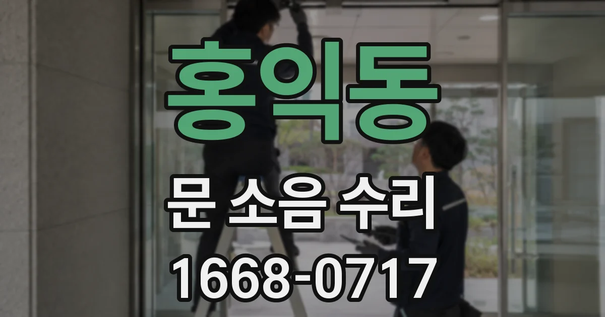 홍익동 문 소음 수리