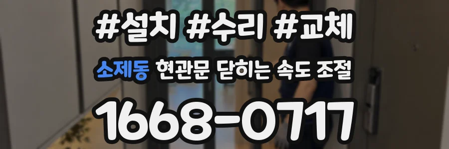 소제동 현관문 닫히는 속도 조절