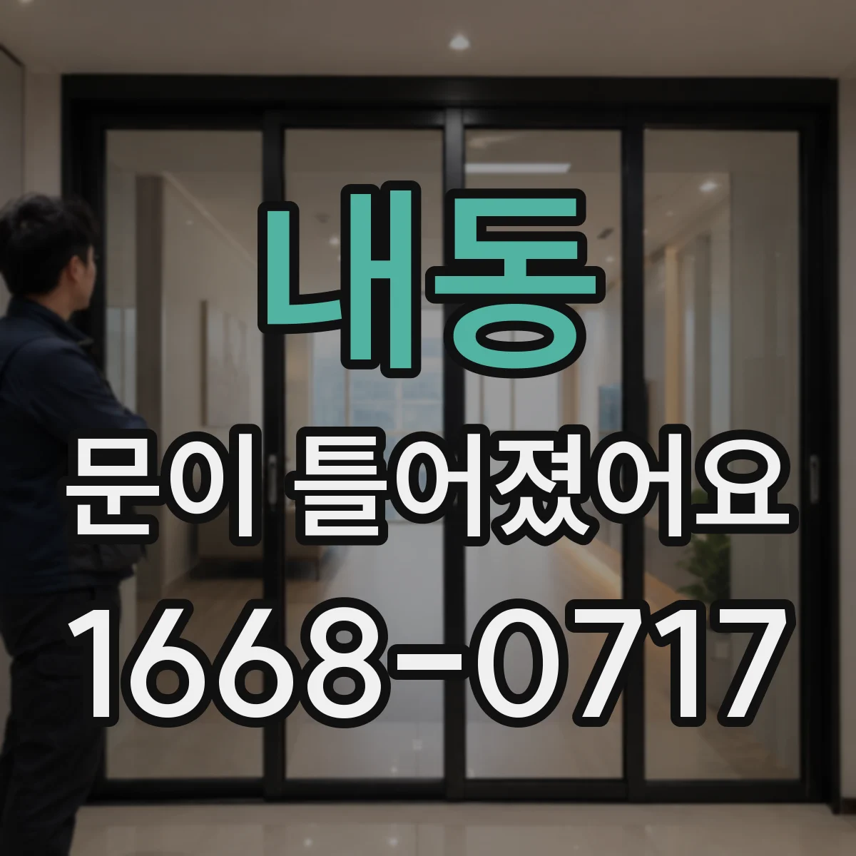 내동 문이 틀어졌어요
