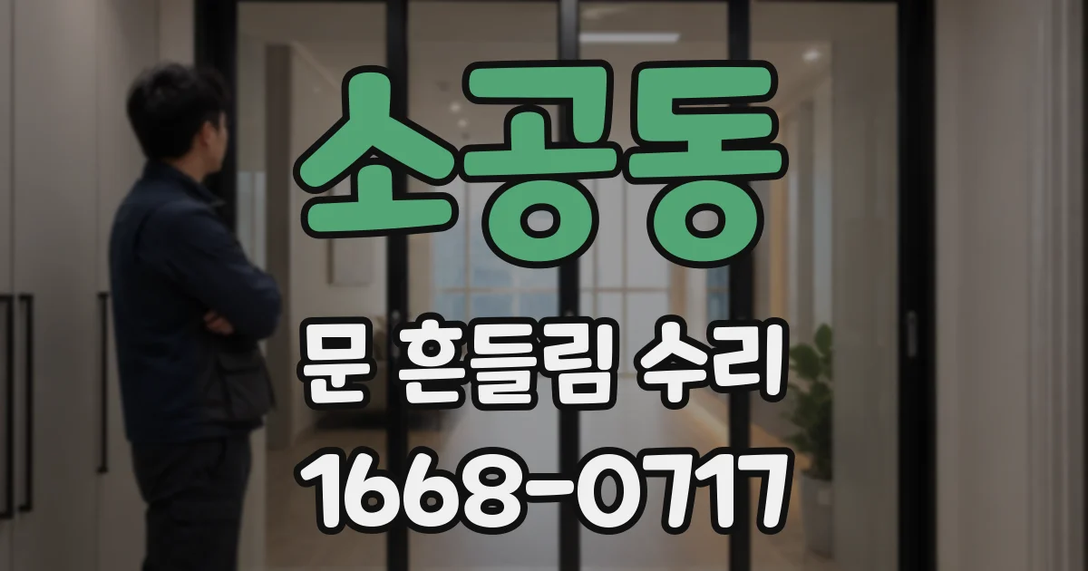소공동 문 흔들림 수리