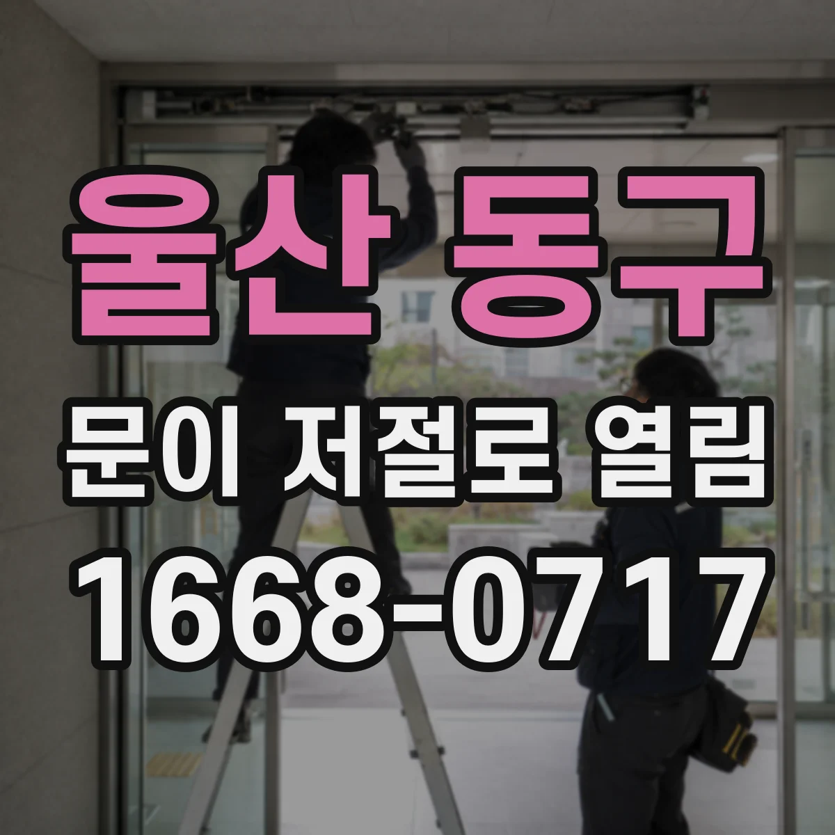 울산 동구 문이 저절로 열림