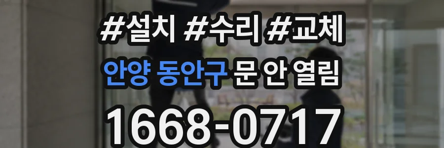 안양 동안구 문 안 열림
