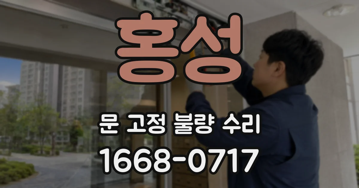 홍성 문 고정 불량 수리