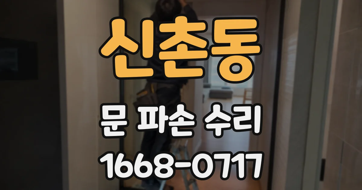 신촌동 문 파손 수리