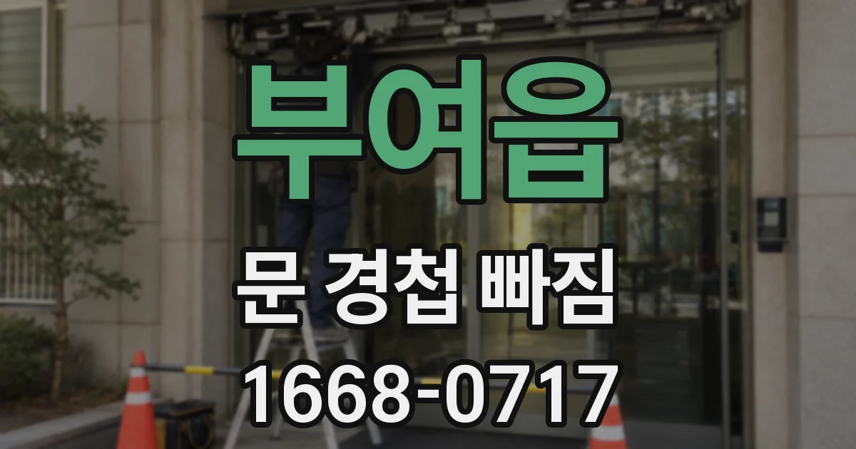 부여읍 문 경첩 빠짐