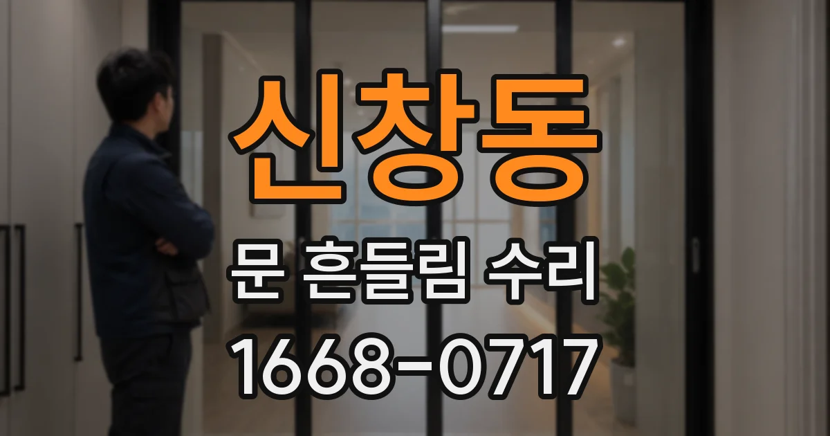 신창동 문 흔들림 수리