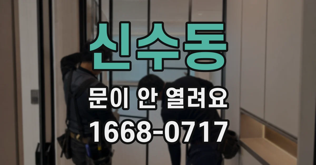 신수동 문이 안 열려요