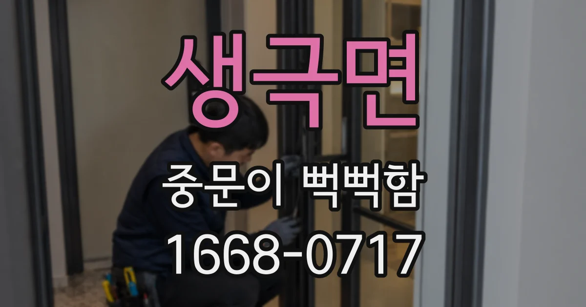 생극면 중문이 뻑뻑함