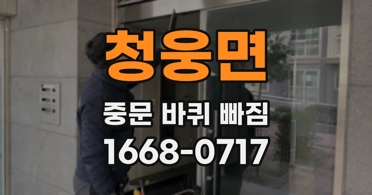 청웅면 중문 바퀴 빠짐