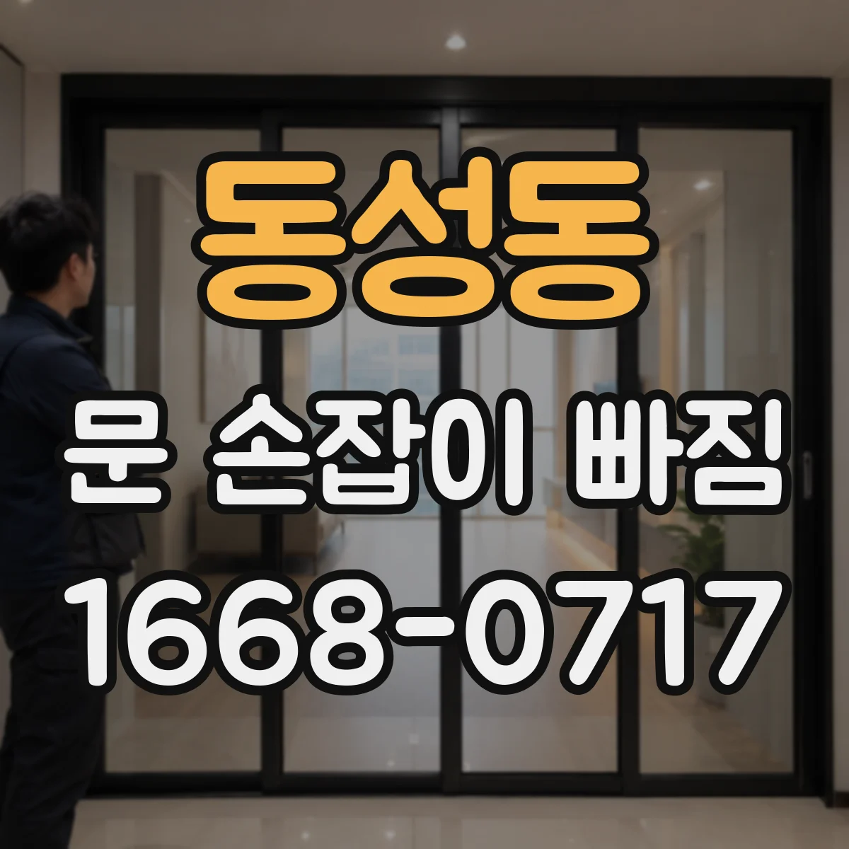 동성동 문 손잡이 빠짐