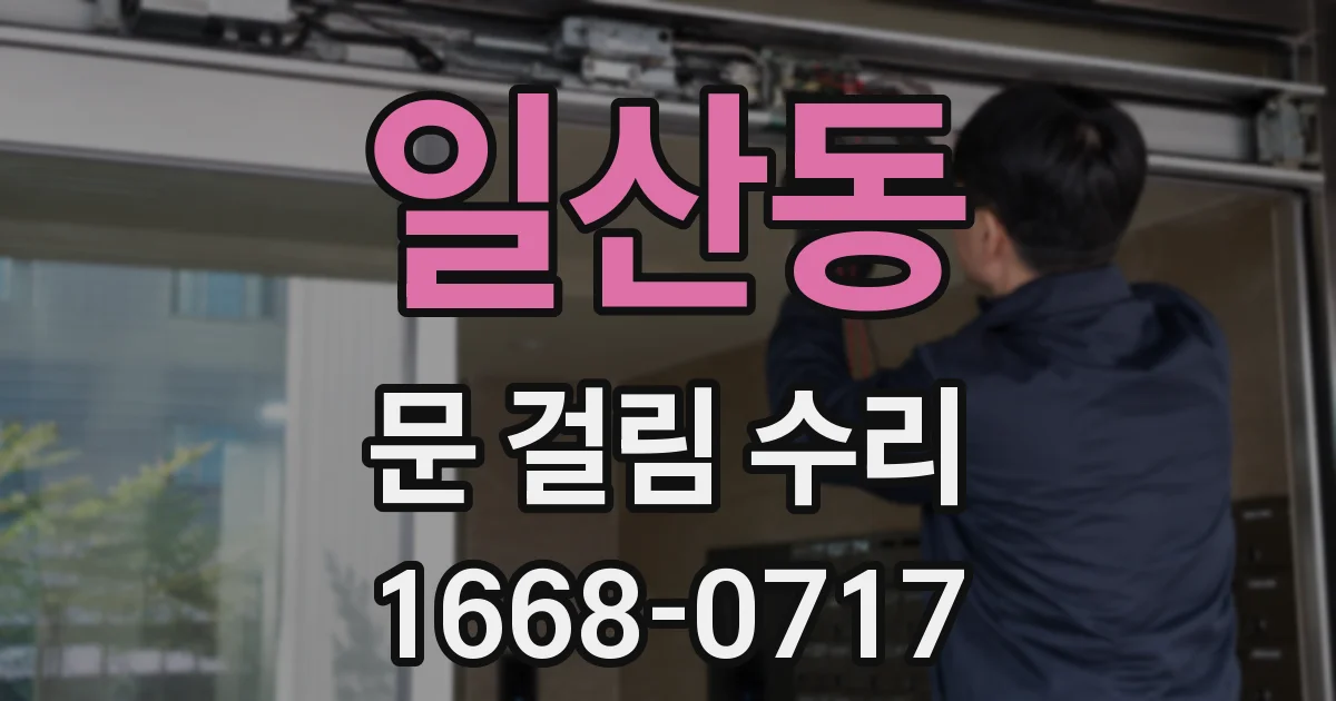 일산동 문 걸림 수리