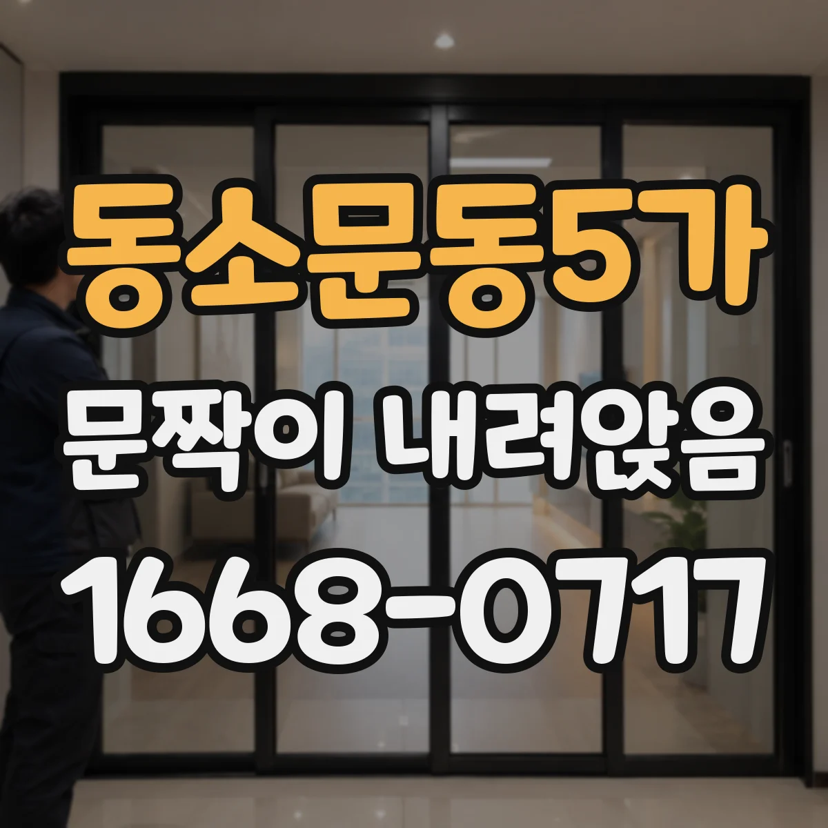 동소문동5가 문짝이 내려앉음
