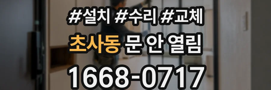 초사동 문 안 열림
