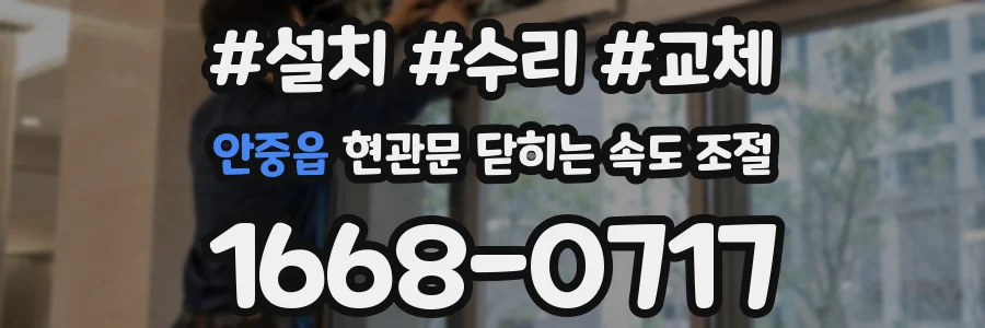 안중읍 현관문 닫히는 속도 조절