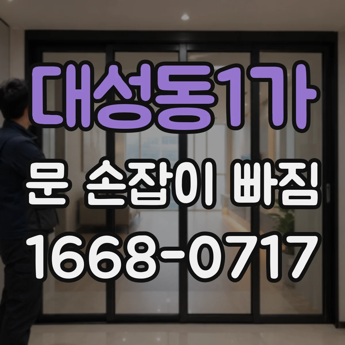 대성동1가 문 손잡이 빠짐