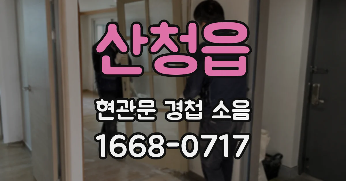 산청읍 현관문 경첩 소음