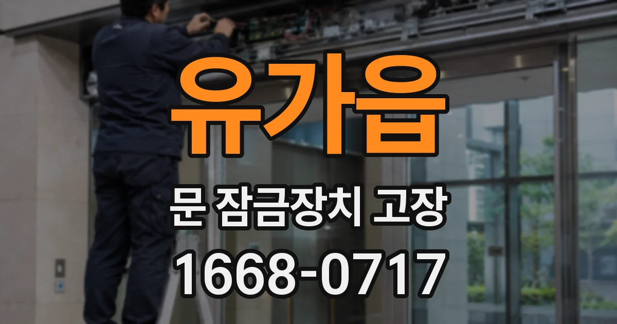 유가읍 문 잠금장치 고장
