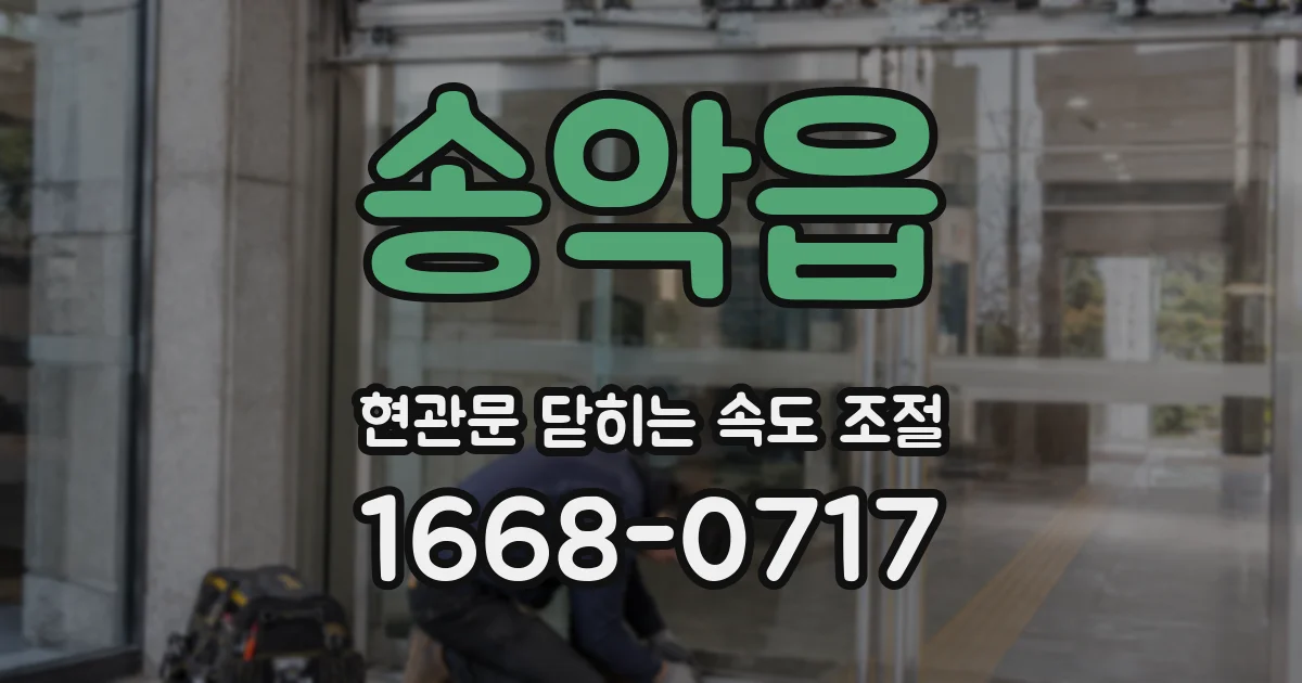 송악읍 현관문 닫히는 속도 조절