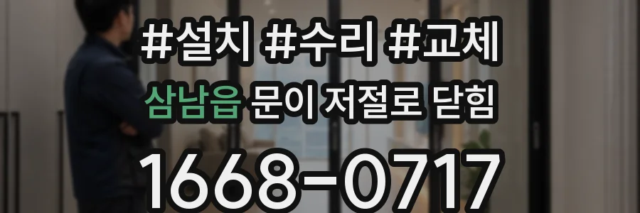 삼남읍 문이 저절로 닫힘