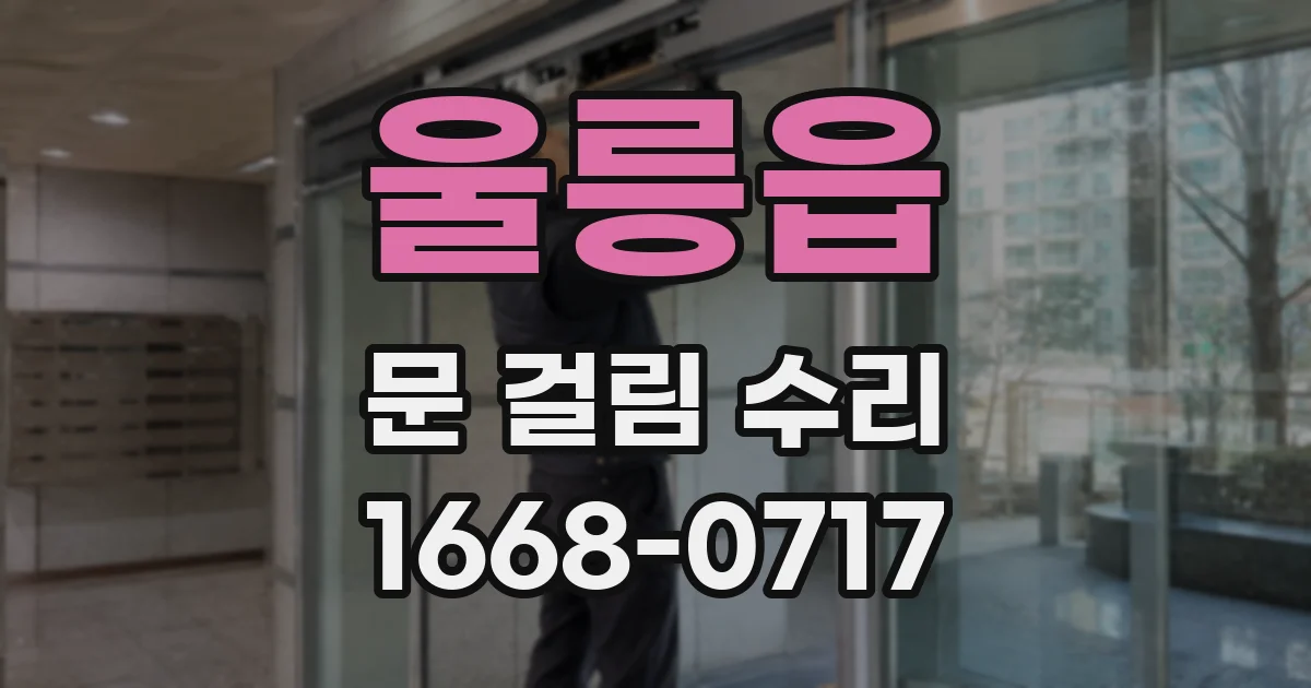 울릉읍 문 걸림 수리
