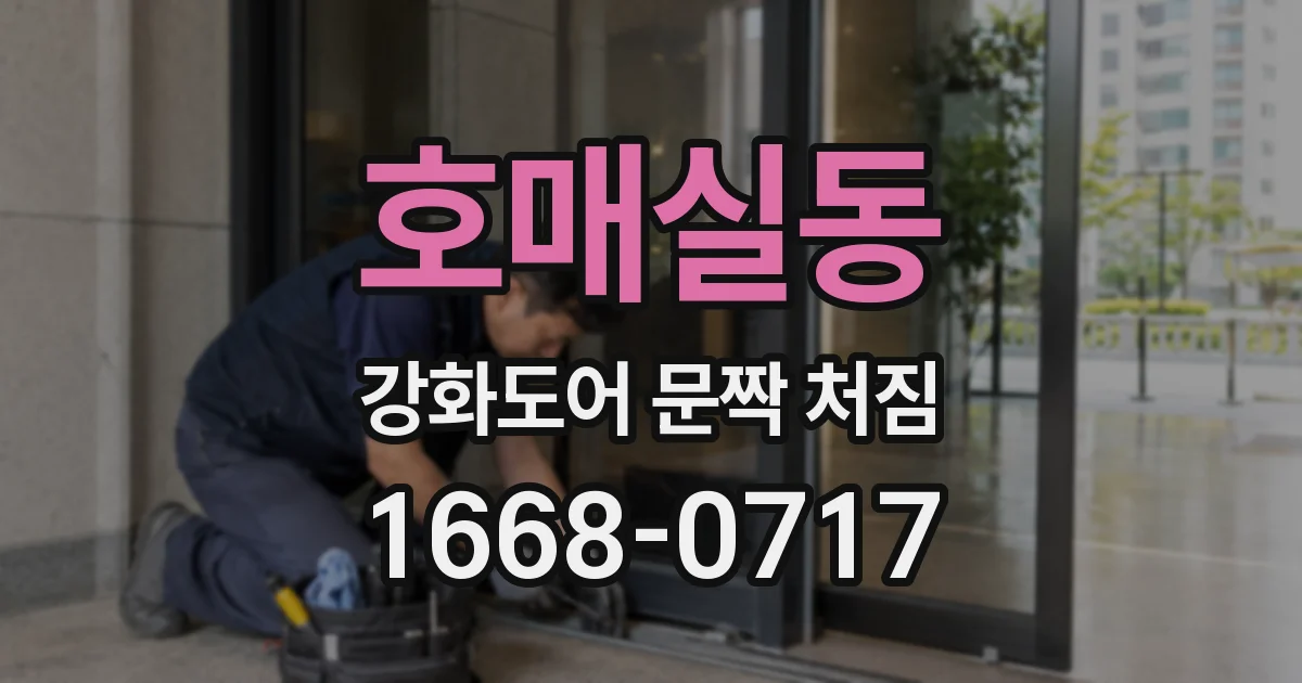 호매실동 강화도어 문짝 처짐