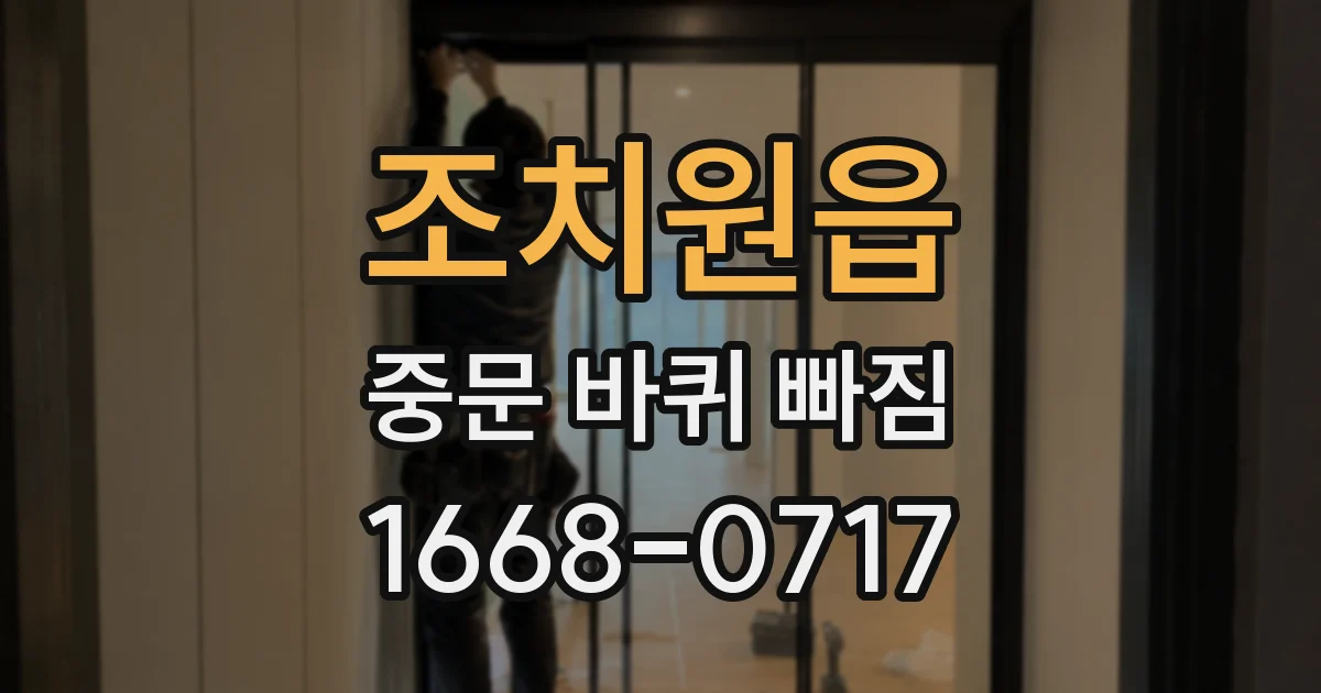 조치원읍 중문 바퀴 빠짐