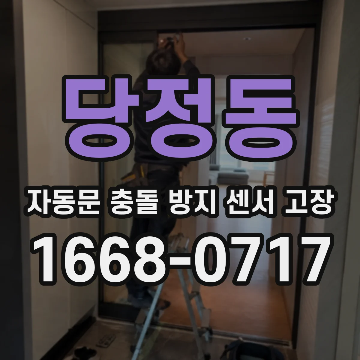 당정동 자동문 충돌 방지 센서 고장