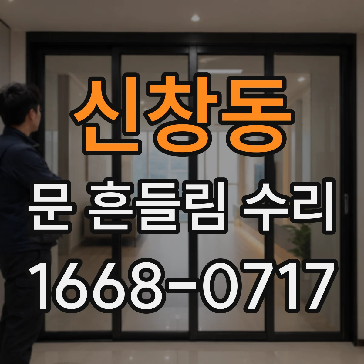 신창동 문 흔들림 수리