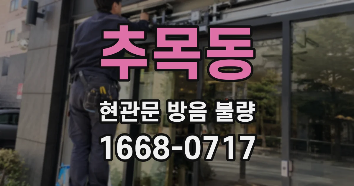 추목동 현관문 방음 불량