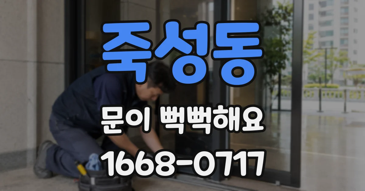 죽성동 문이 뻑뻑해요